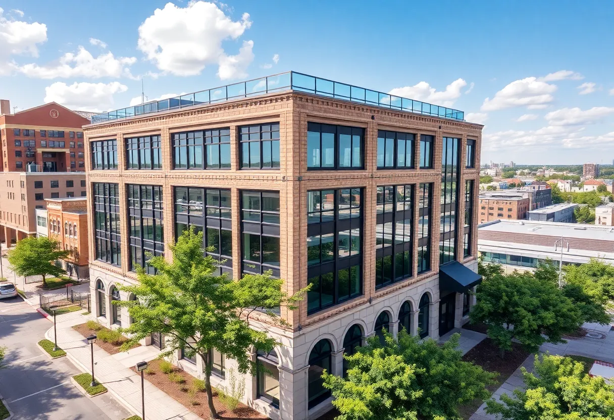 Historic office building acquired for energy company headquarters in McKinney.