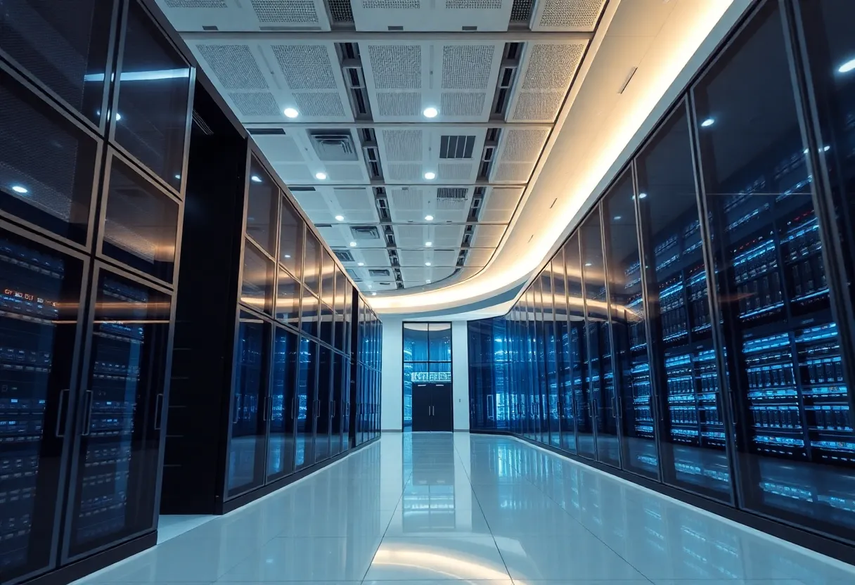 Modern data center facility in Dallas