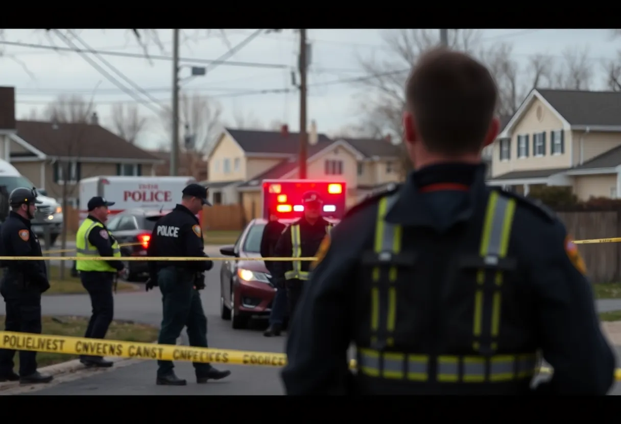 Investigation scene in Fort Worth related to a bomb threat