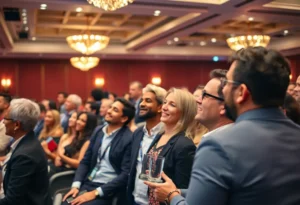 HighLevel team celebrating at the Dallas 100 Awards.