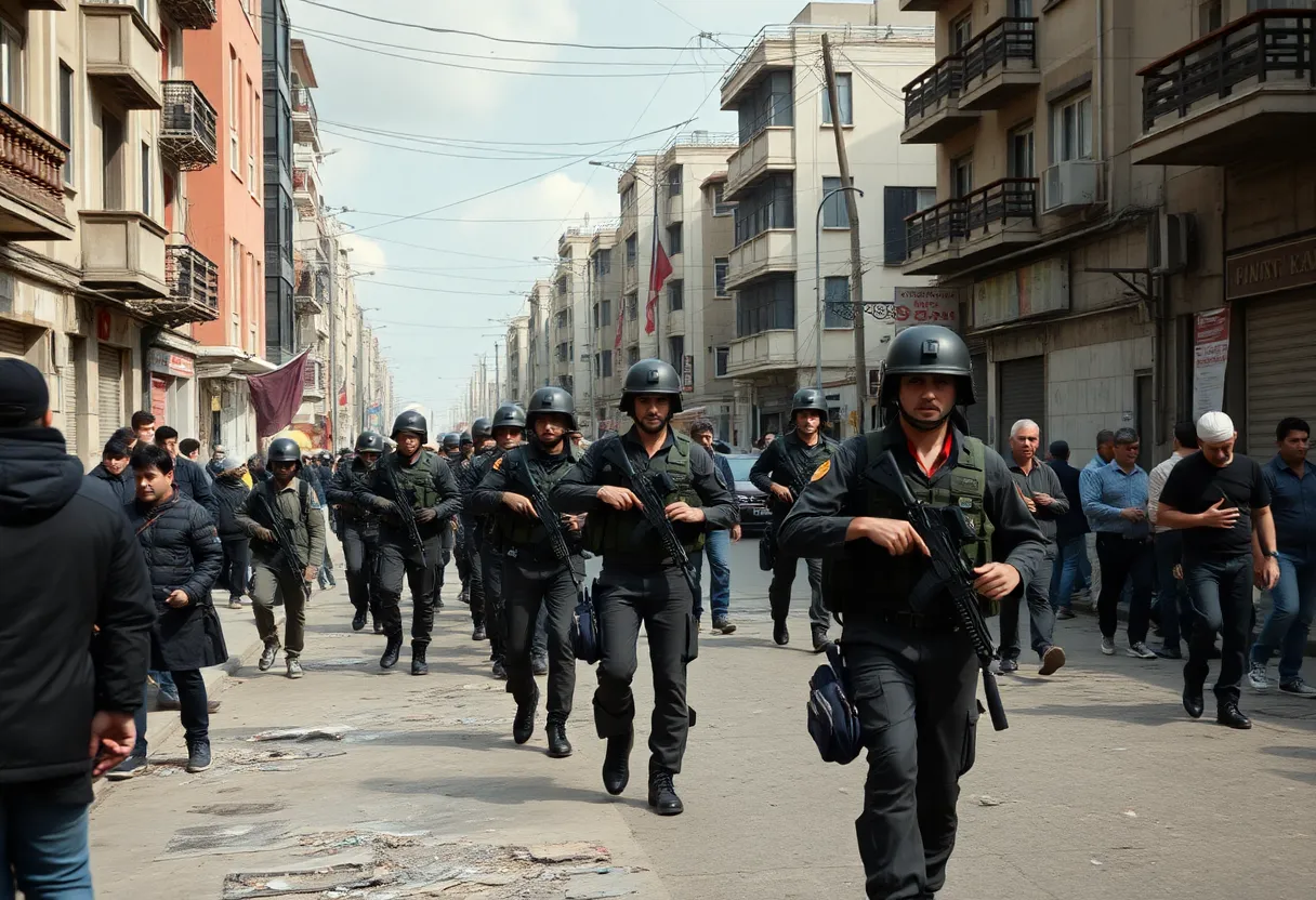 Military operation scene in Jenin