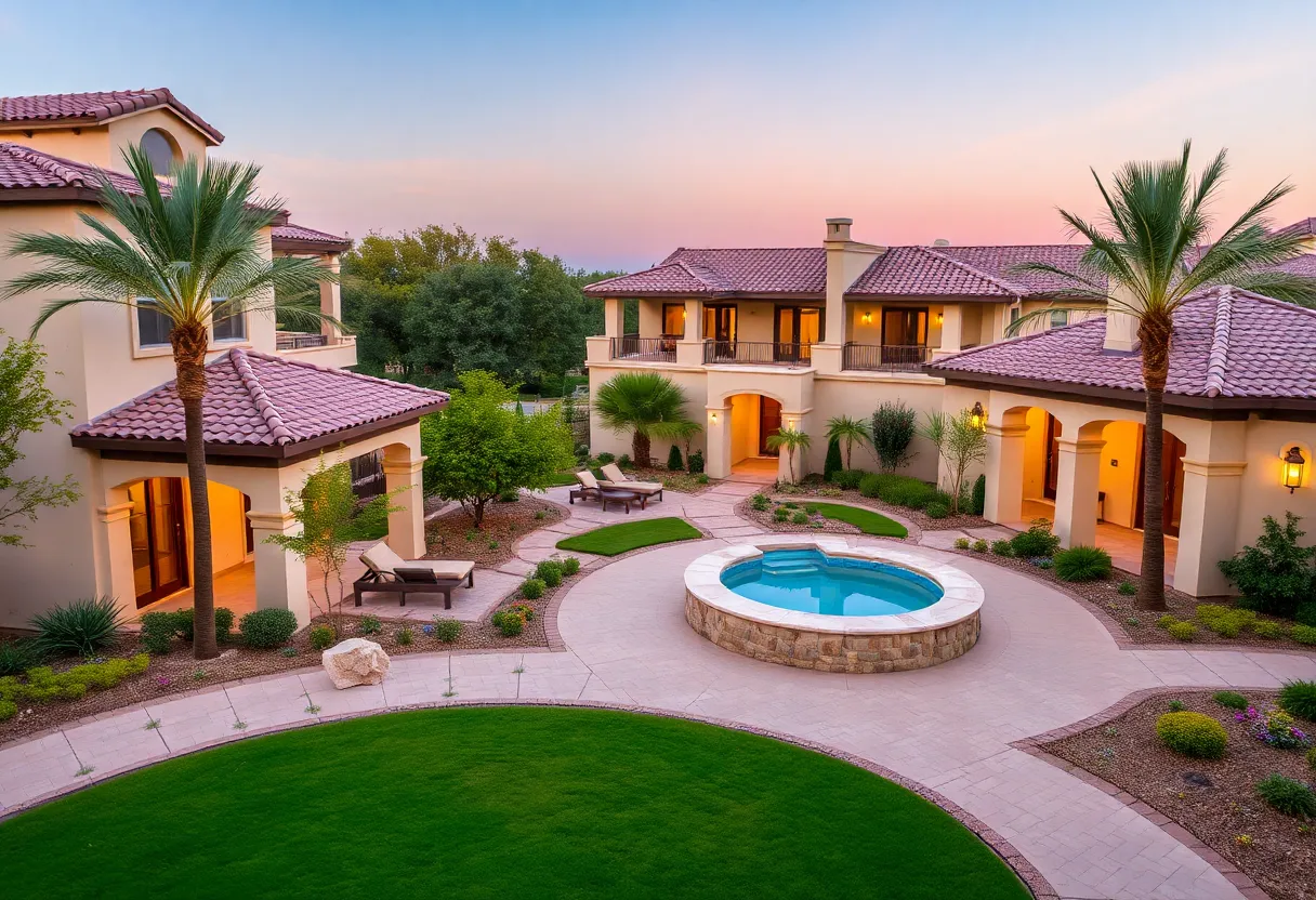 Luxury 'Casita' hotel buildings in Fort Worth, Texas