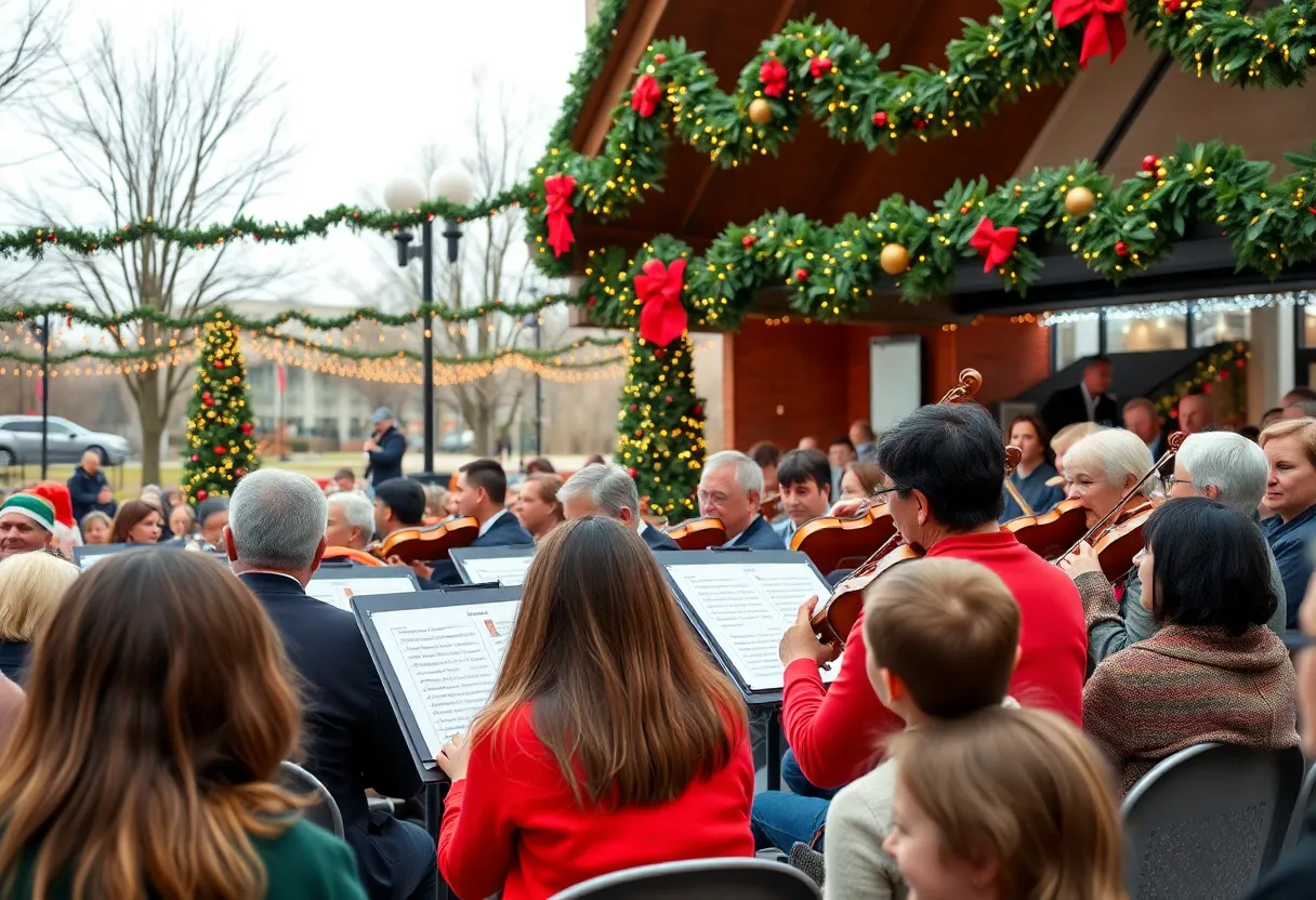 Community Concert by the New Texas Symphony Orchestra during the holiday season