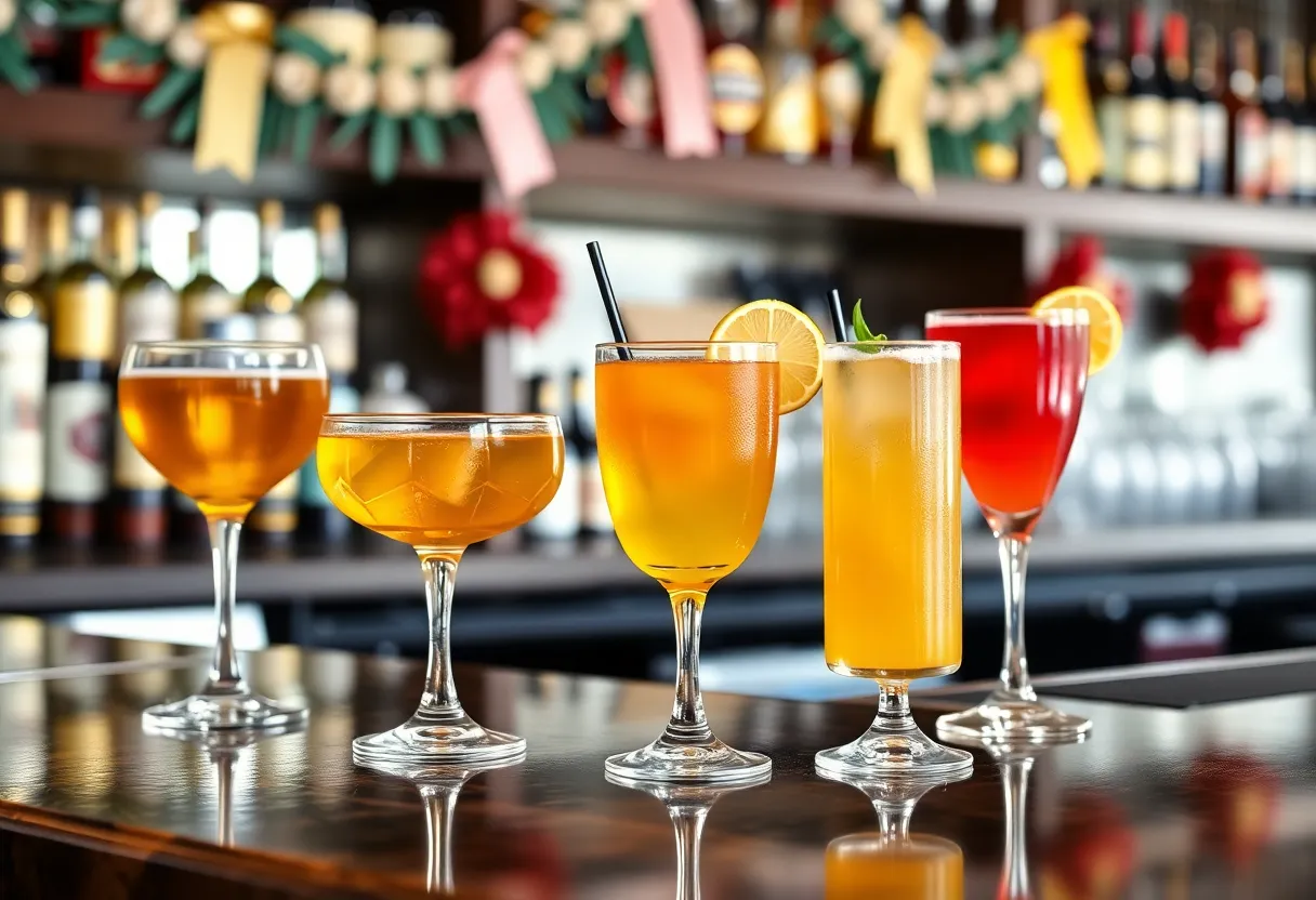 A selection of classic cocktails for Repeal Day at III Forks Steakhouse