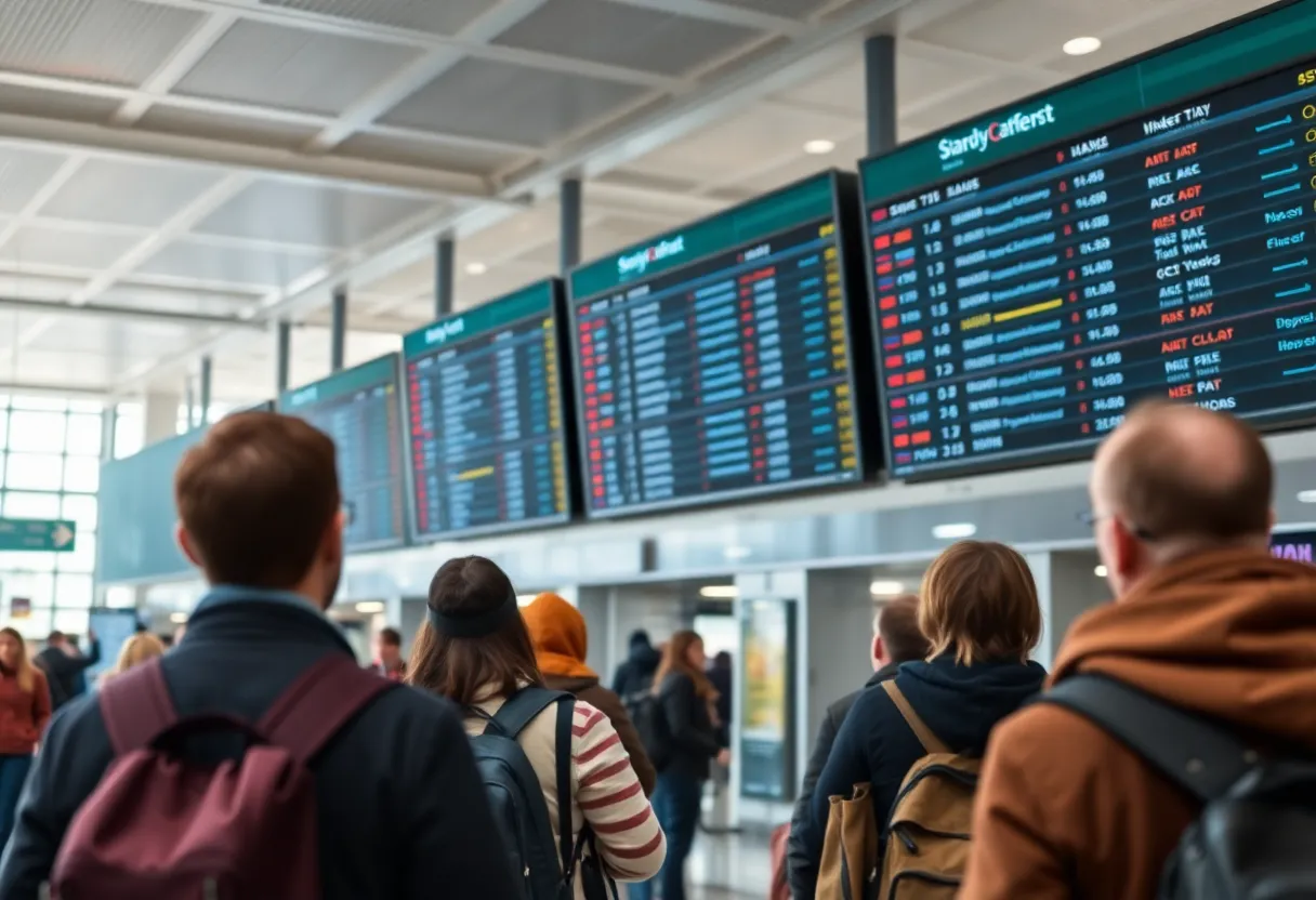 Passengers at a Texas airport facing flight delays