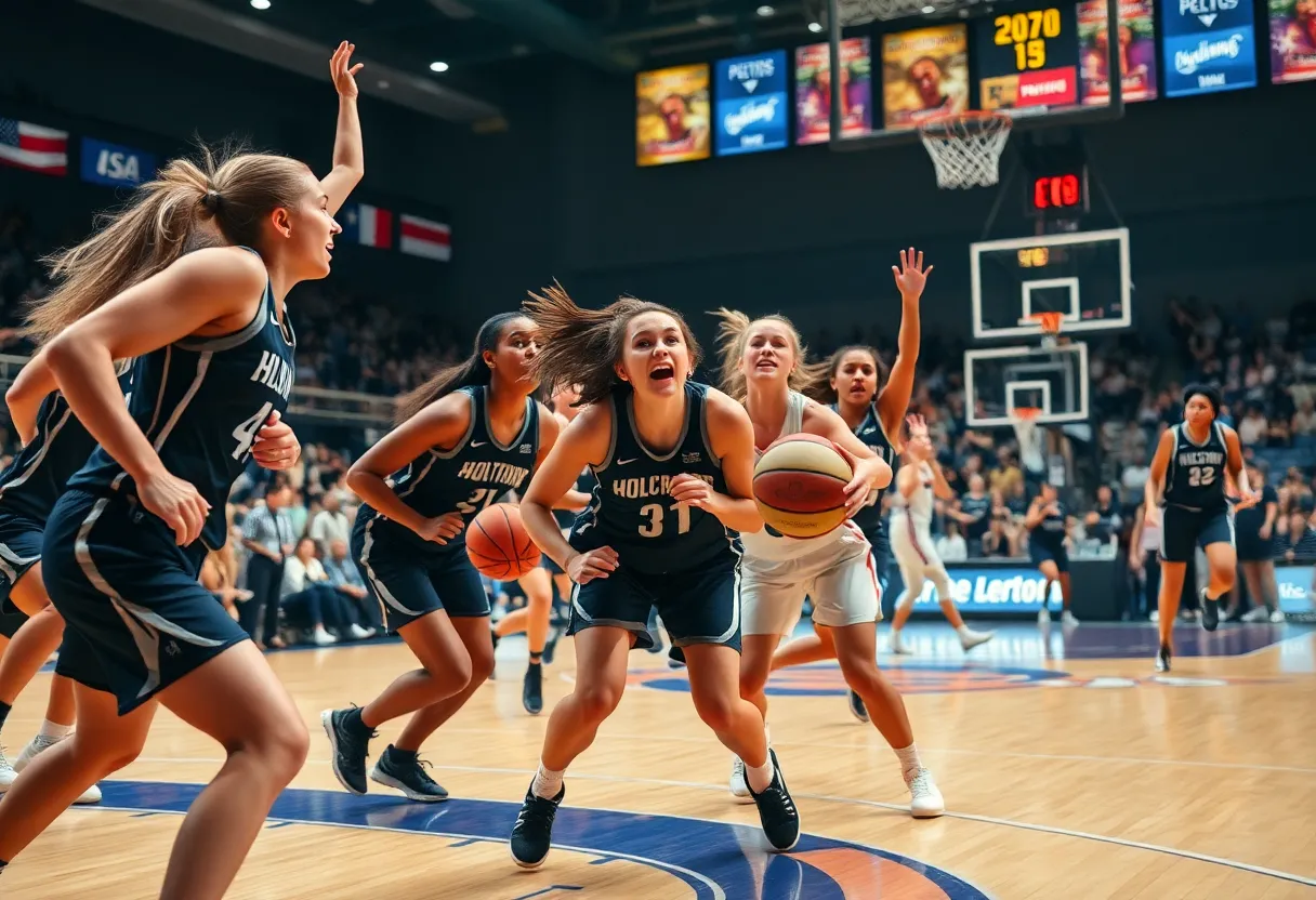 Texas Longhorns celebrate victory in women's championship