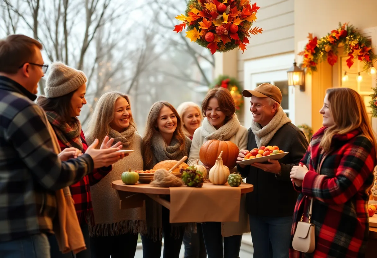 Families reunited during Thanksgiving celebration