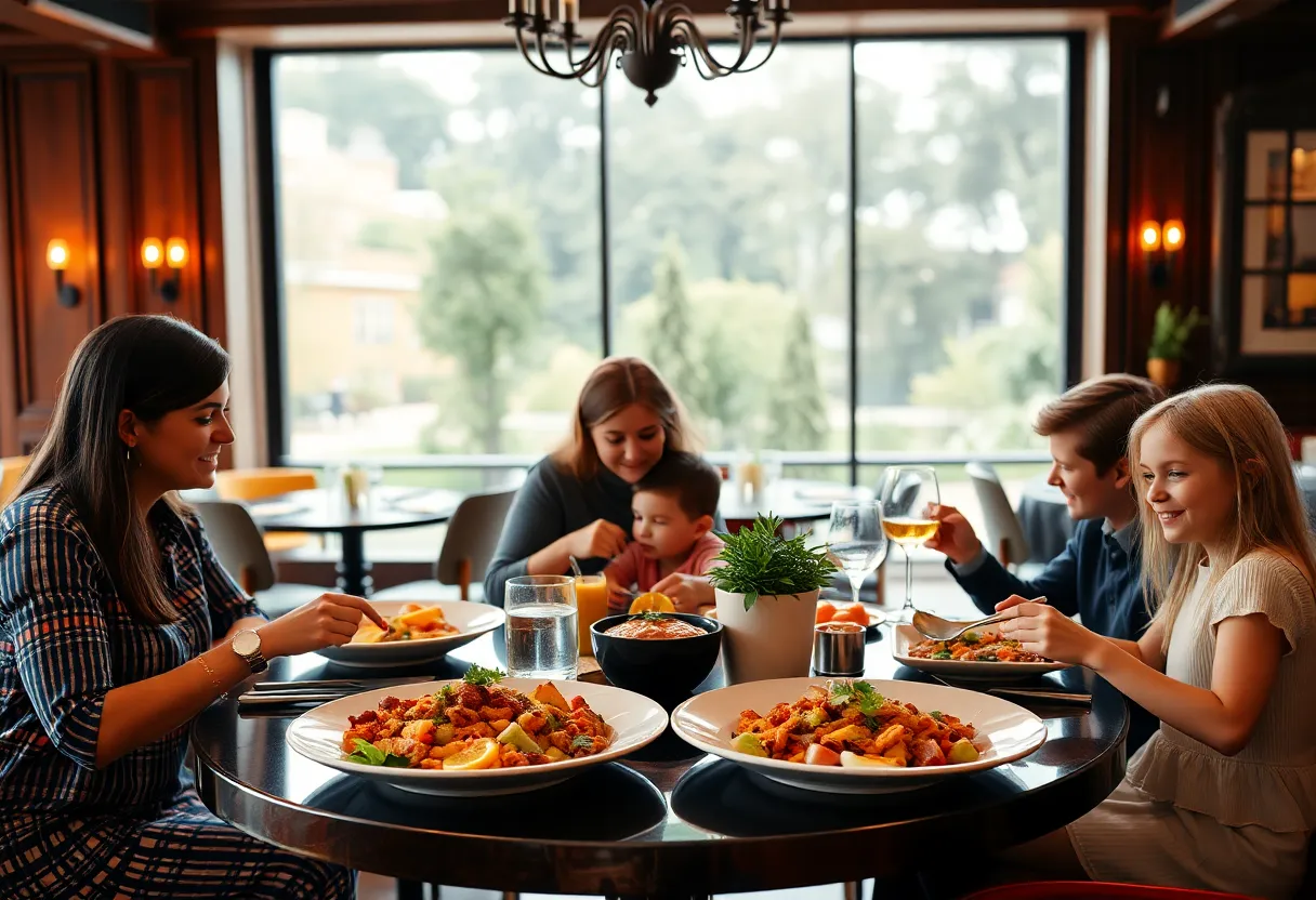 Buffet spread at Toro Toro Fort Worth's Thanksgiving brunch