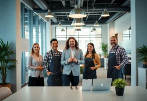 Celebration of a leadership promotion in hospitality