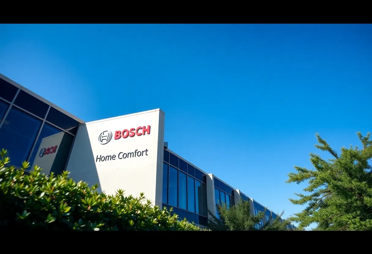 Exterior view of Bosch Home Comfort's new headquarters in Dallas, Texas
