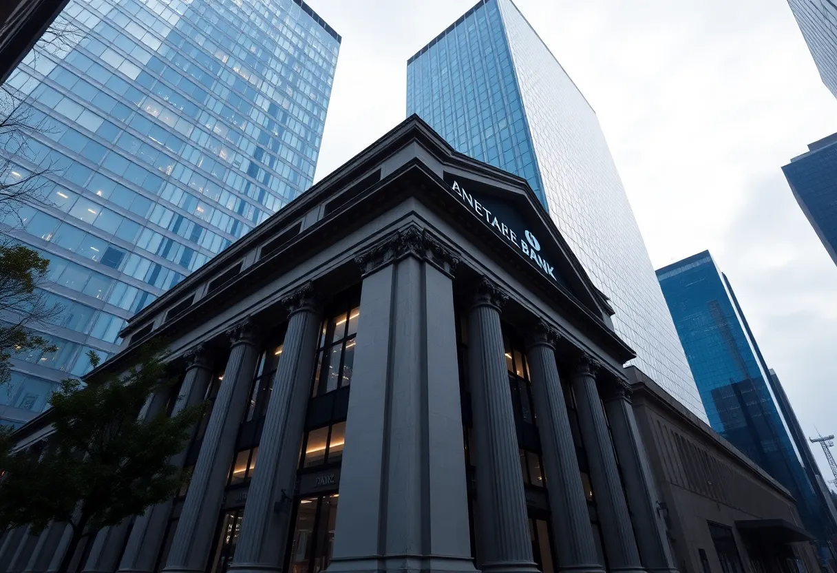 Illustration representing financial growth and investment in banking sector