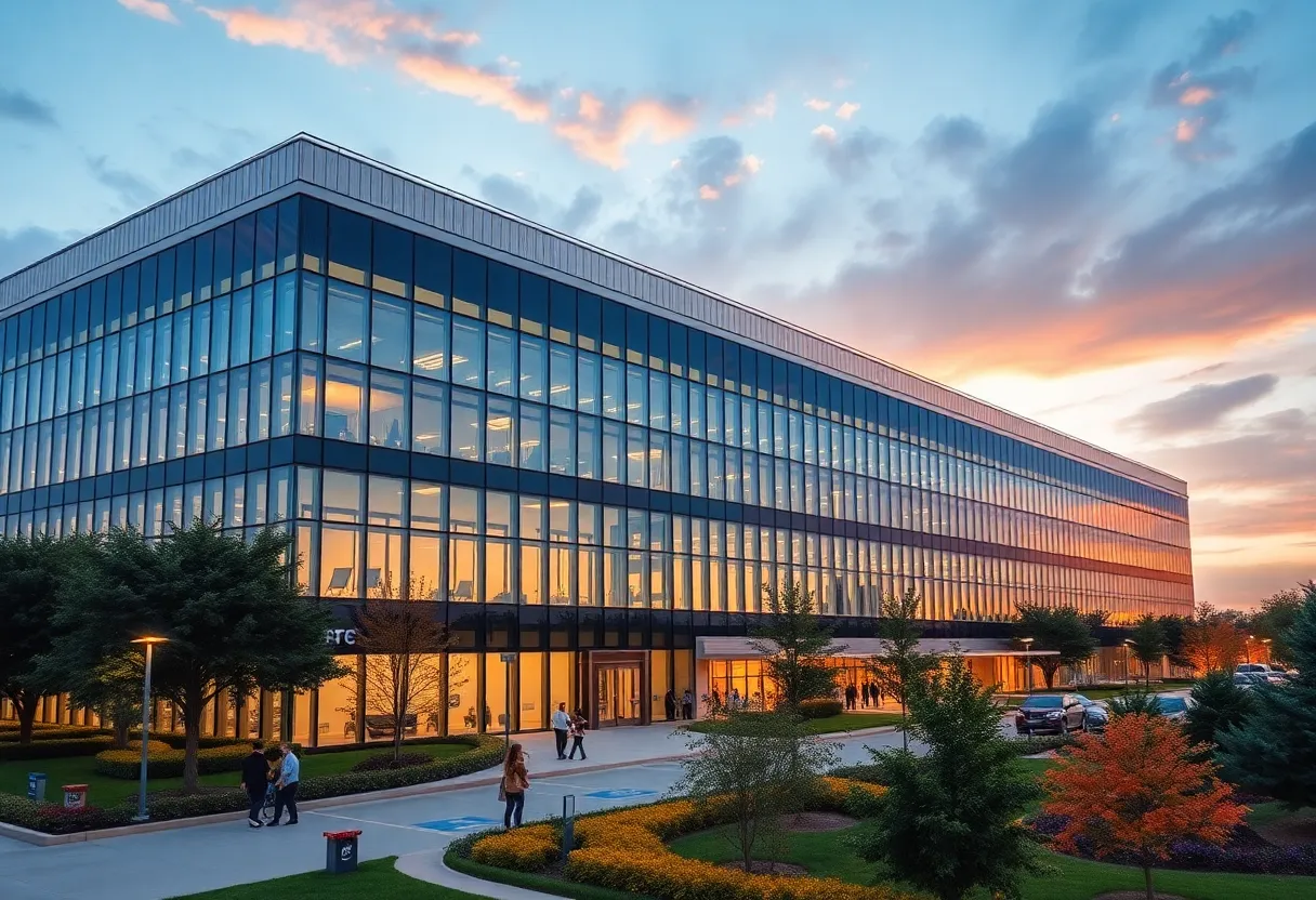 Exterior view of Cevitr Ltd. new headquarters in Richardson, Texas.