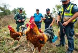 Collin County Sheriff's Office seizing roosters and paraphernalia