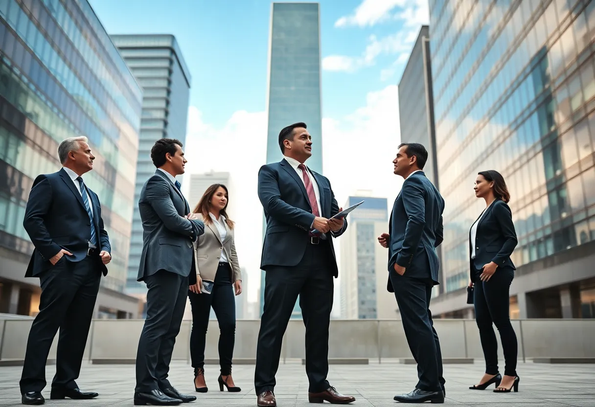 Diverse business leaders strategizing for effective crisis management.