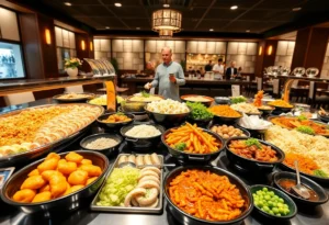 Buffet offerings at Crouching Tiger Hidden Dragon restaurant