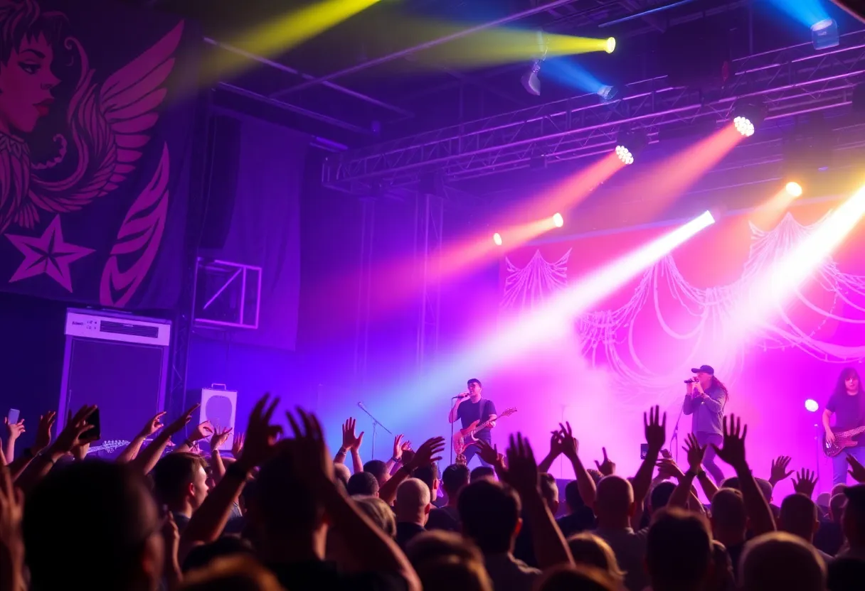 Crowd enjoying a live performance by Cure for Paranoia at Trees in Dallas.