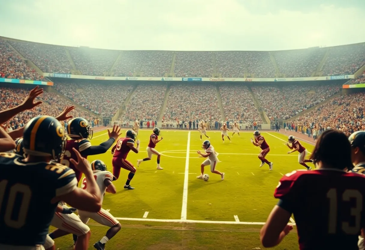 Dallas Christian football team competing in the state championship