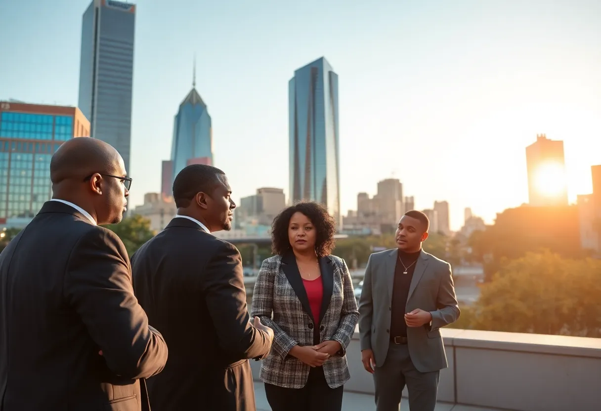 Dallas City Hall with community engagement