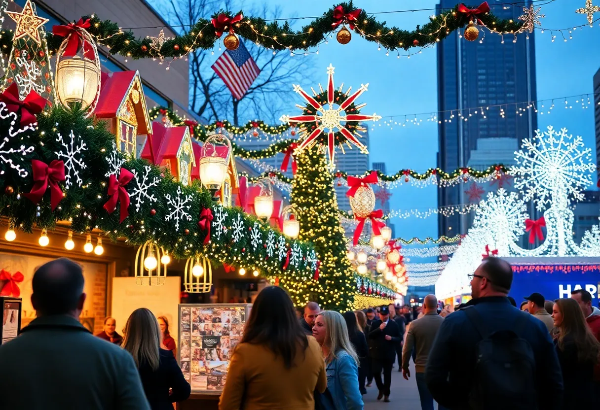 Festive community events in Dallas, Texas.