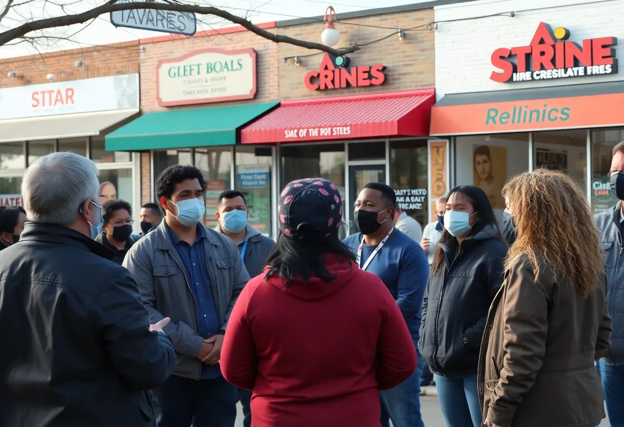 Community meeting in Dallas focusing on small business safety and crime prevention