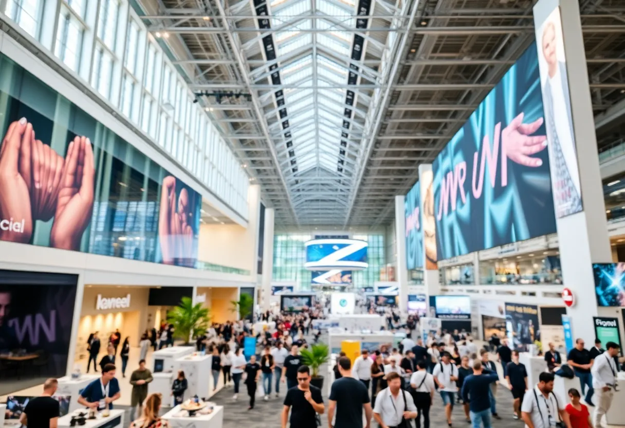 A vibrant image of a modern convention center in Dallas under redevelopment.