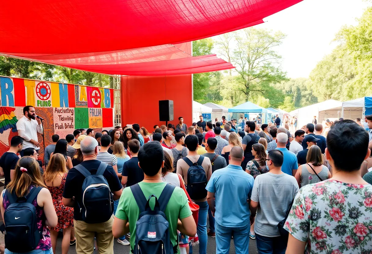 Crowd enjoying the Dallas Country, Blues & Red Dirt Festival