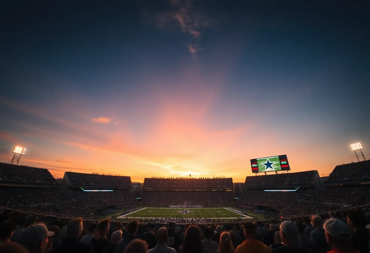Dallas Cowboys fans at AT&T Stadium