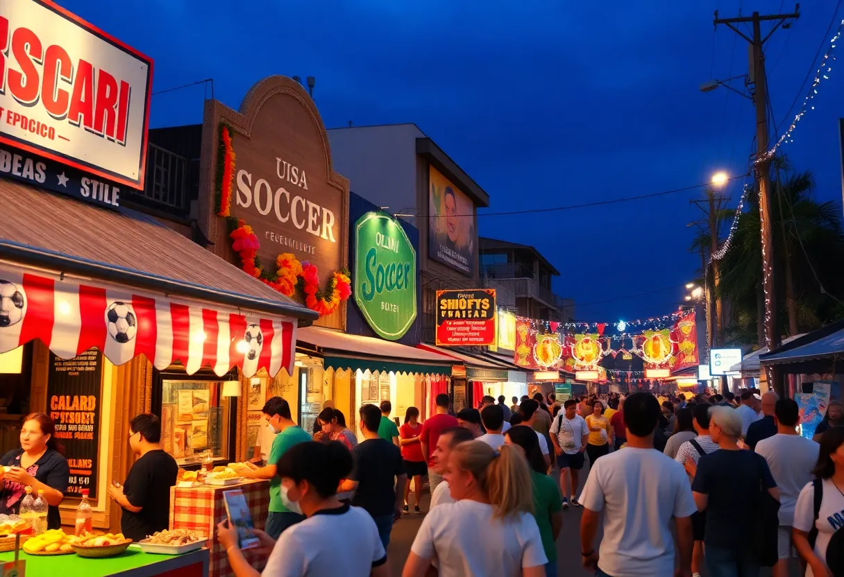 Scene from FIFA World Cup Fan Festival in Dallas TX