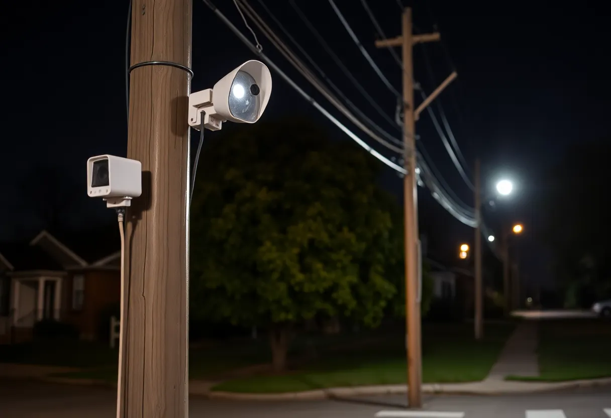 Gunshot detection microphones installed in a Dallas neighborhood