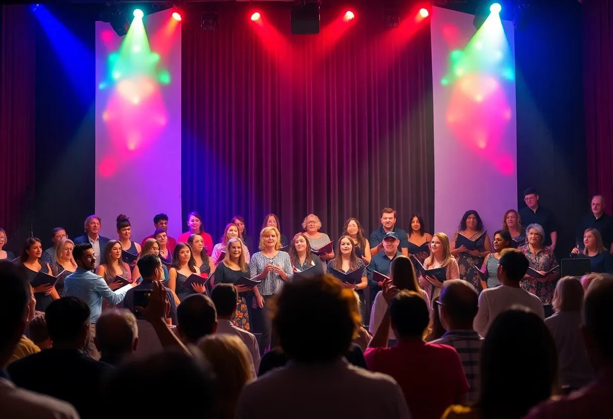 Community members enjoying a choral concert at Unity Church of Dallas