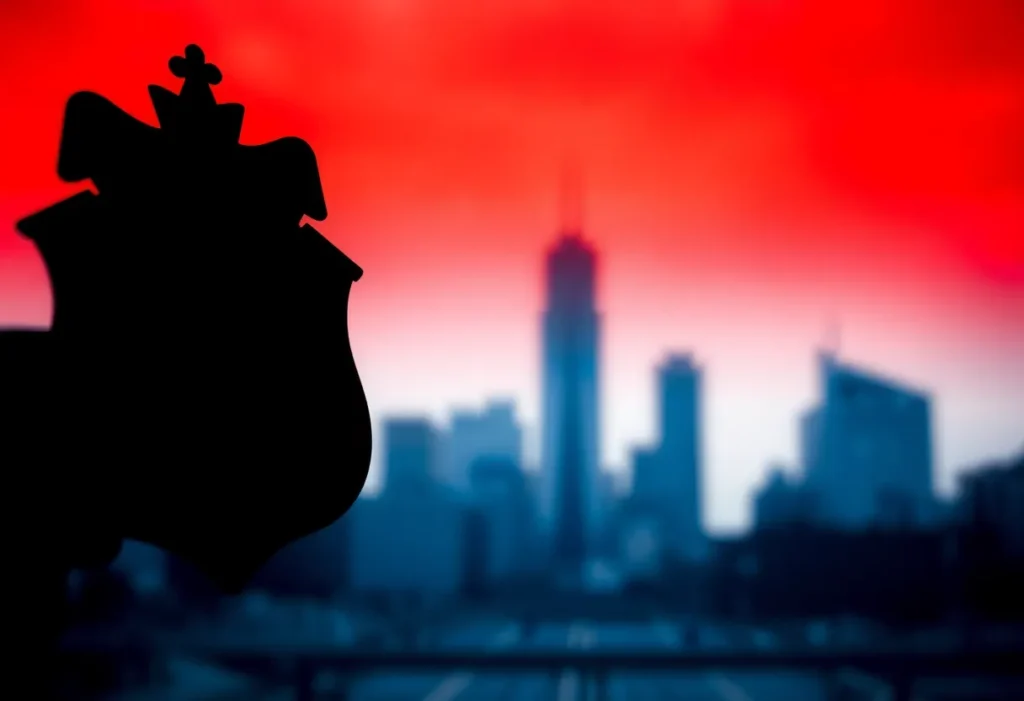 Image depicting the aftermath of a shooting incident at a law enforcement facility