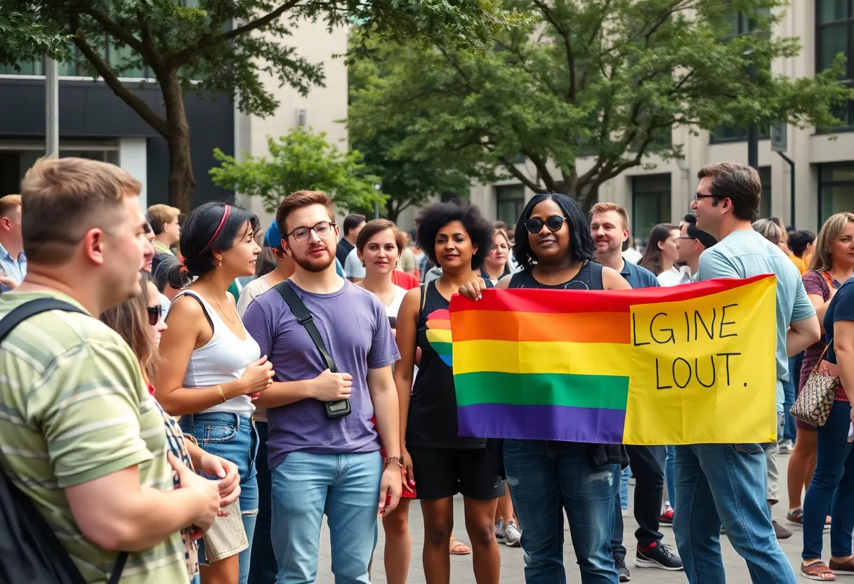 Support event for LGBTQ+ community in Dallas-Fort Worth