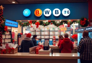 Lottery ticket sales during the holiday season in Dallas