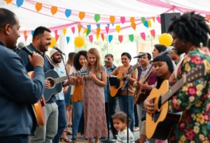 Event showcasing unity among Dallas rap artists and families during a community toy drive