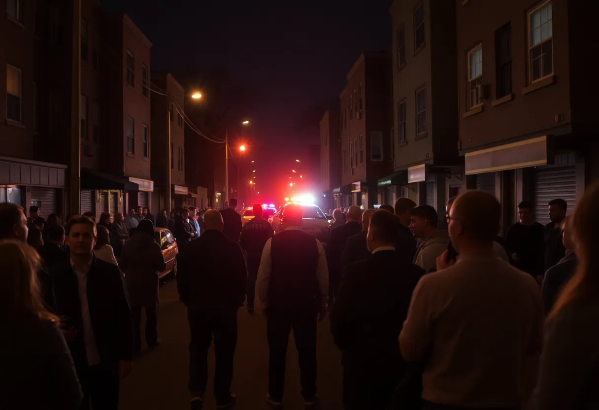 Police at the scene of a tragic shooting in Old East Dallas