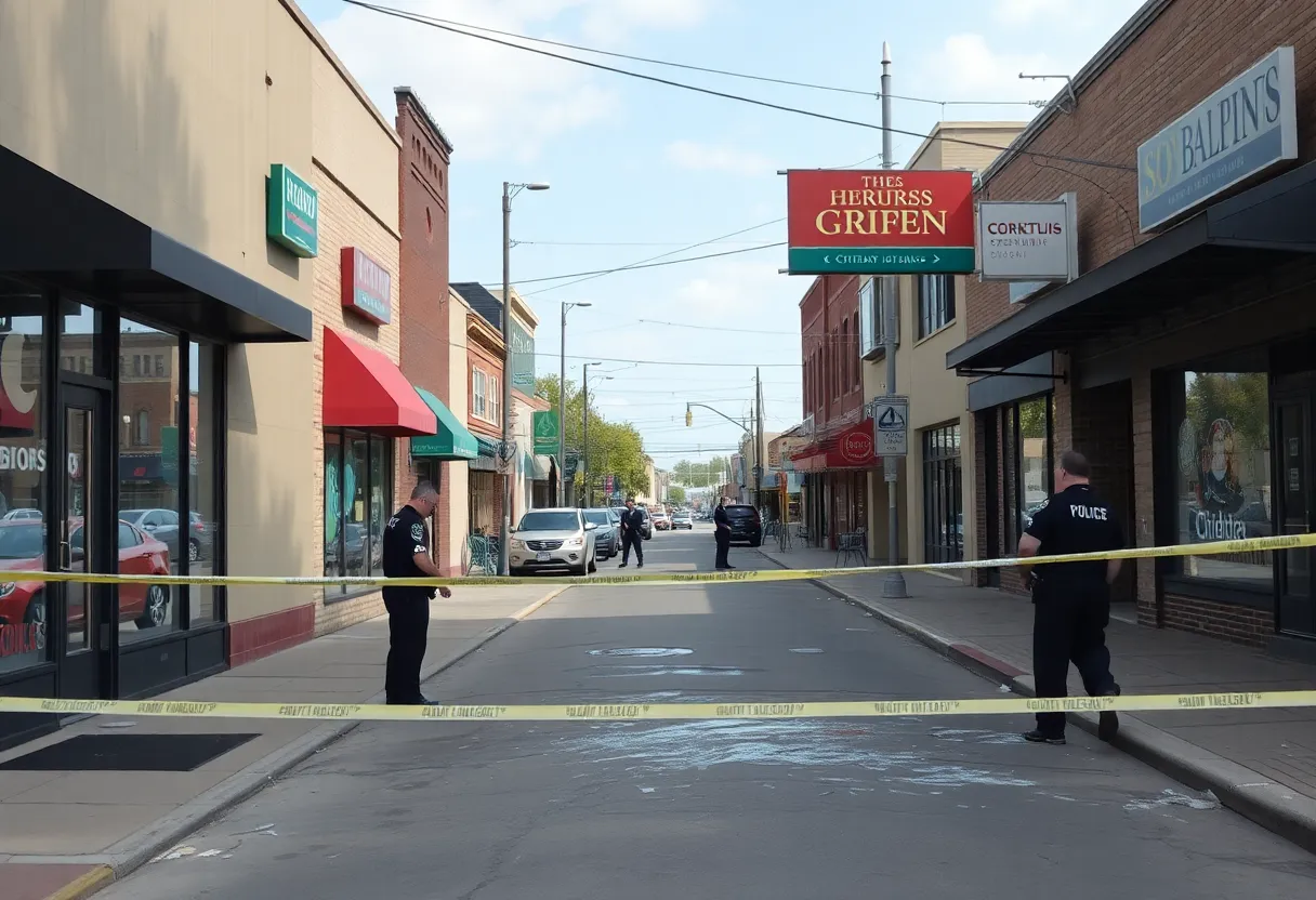 Investigation at a small business in Dallas after a break-in