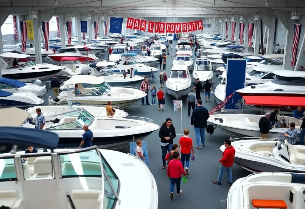 Dallas Winter Boat Show showcasing various boats