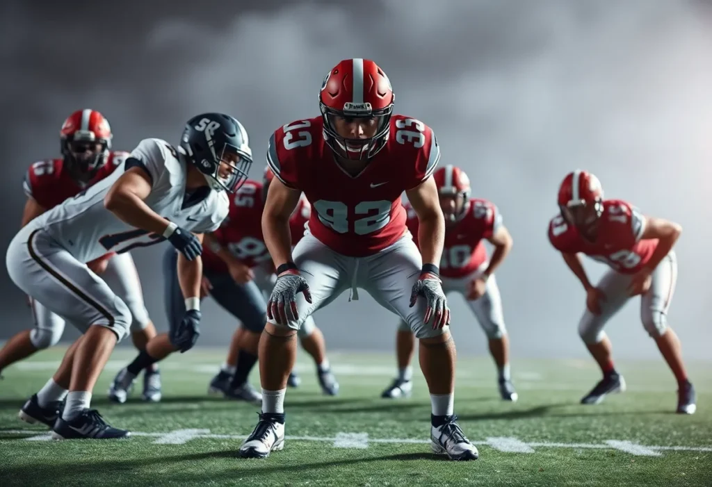 Abstract representation of a football defense improving