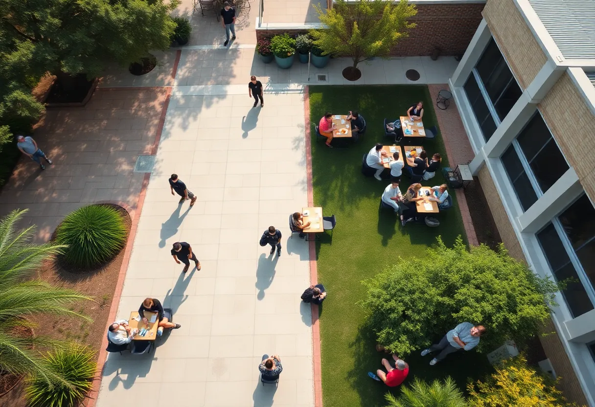 Students enjoying nutritious meals at Denton school