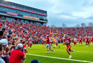 DeSoto Eagles players celebrating their state championship victory