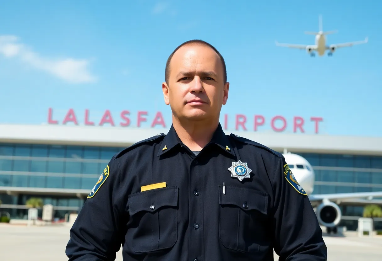 DFW Airport Police officer at Dallas-Fort Worth International Airport