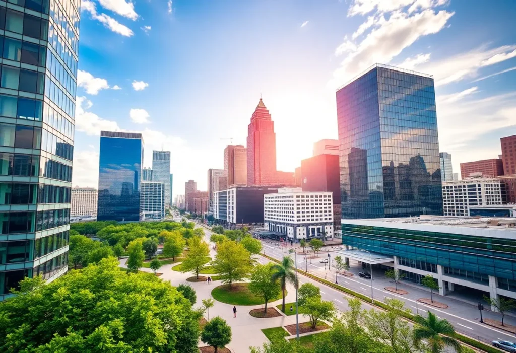 Dallas-Fort Worth skyline representing economic growth and innovation
