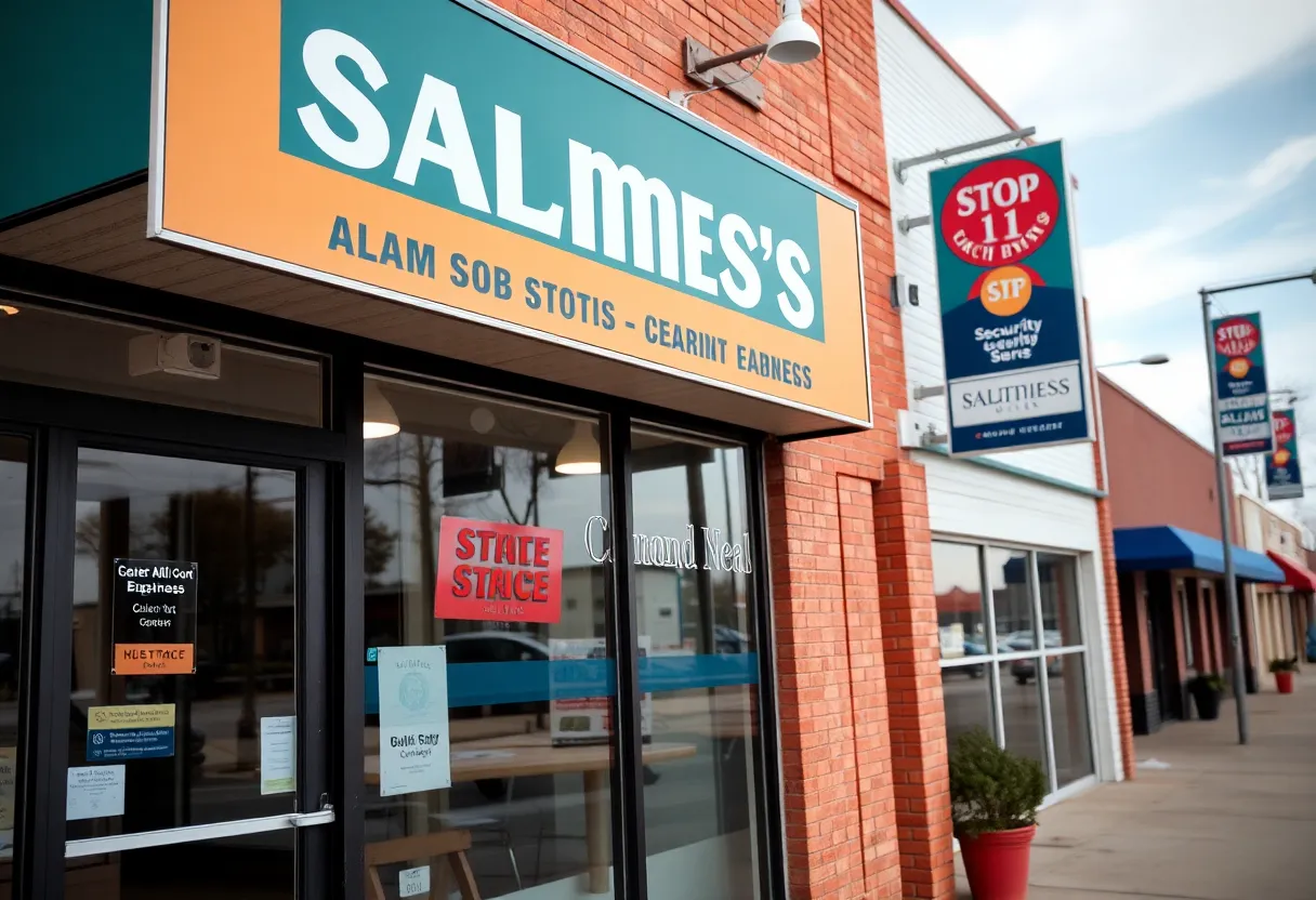 Small business in East Dallas with security features installed