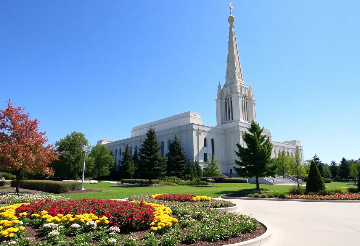 Rendering of the new Fairview Texas Temple