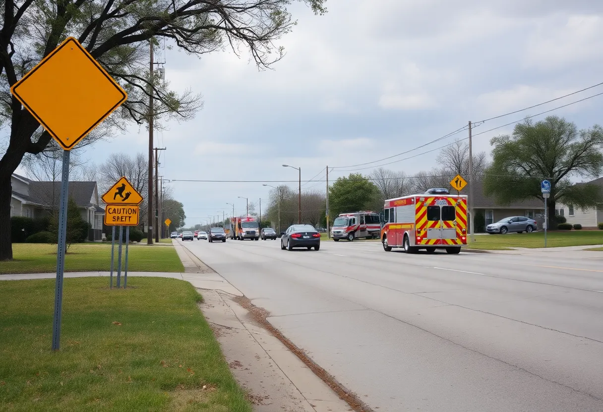 Scene of a fatal car crash on Marvin D. Love Freeway