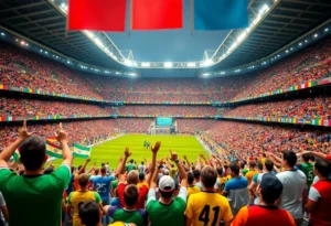 Stadium filled with fans during the FIFA World Cup