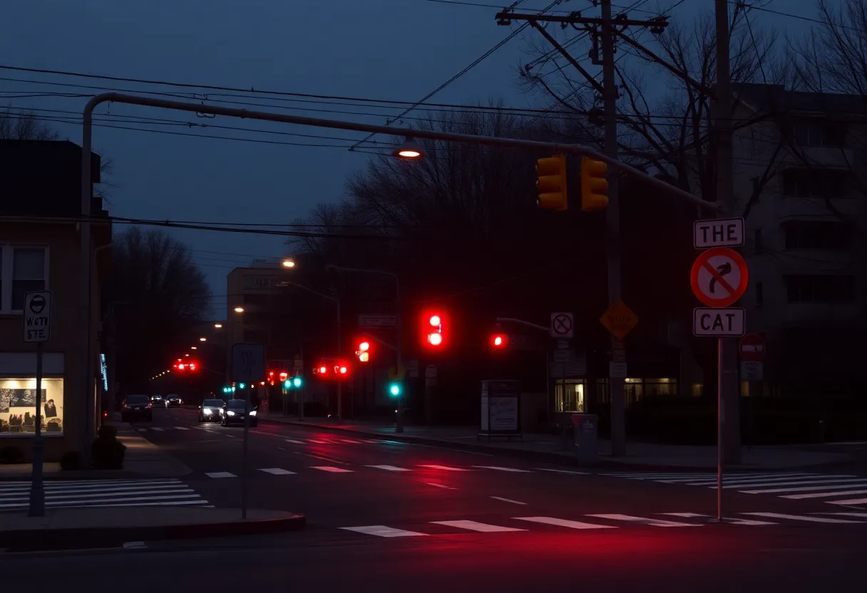 Intersection in Flower Mound, Texas