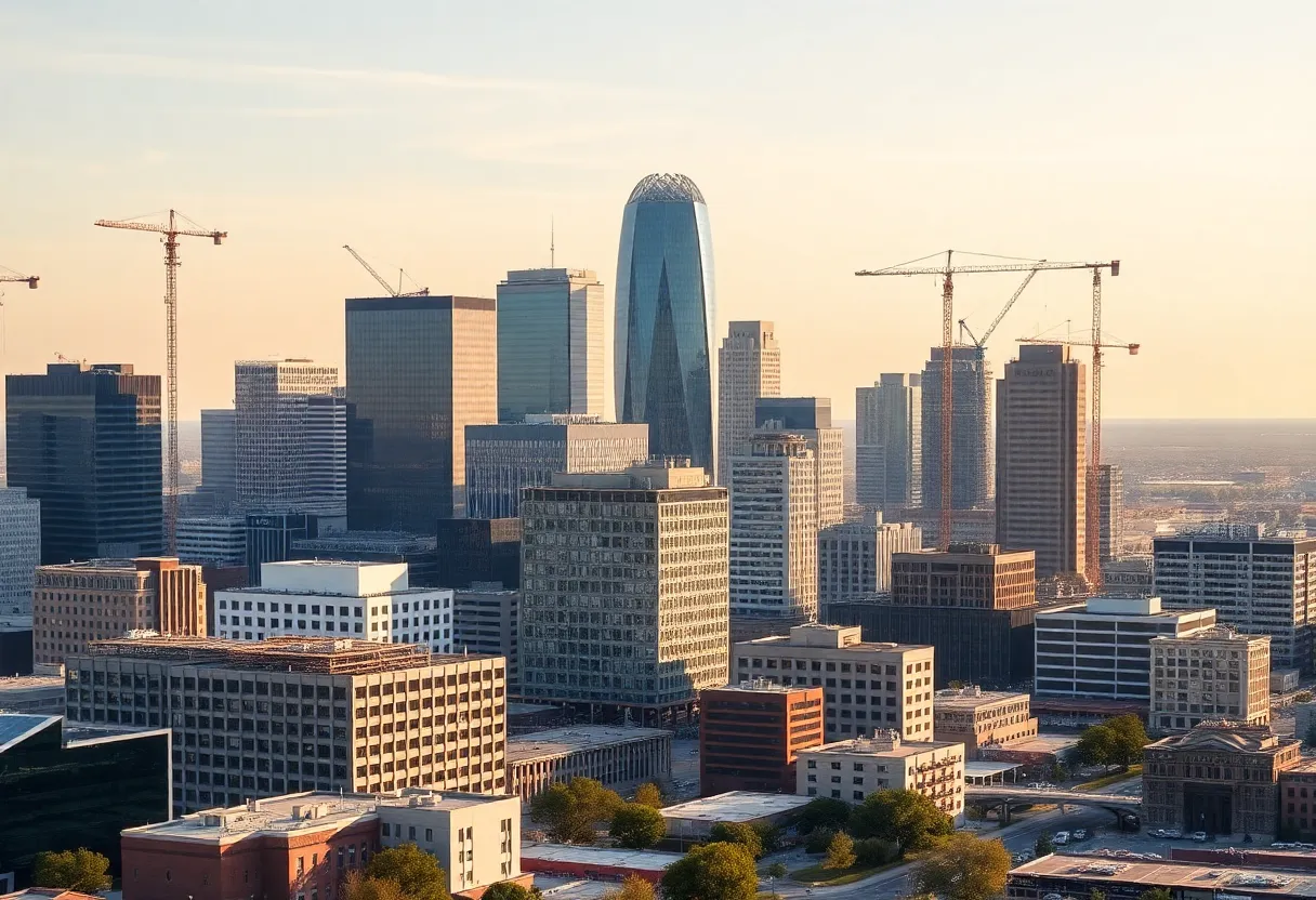 Fort Worth skyline representing economic development