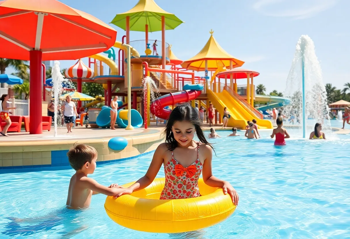 Families enjoying modern water attractions at Fort Worth waterparks.