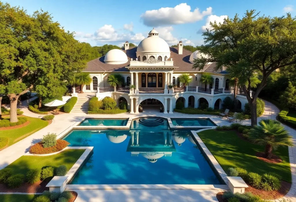 Opulent mansion in Fort Worth, Texas with luxury amenities